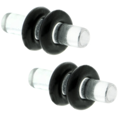 8G Clear Acrylic Plug Set of 2