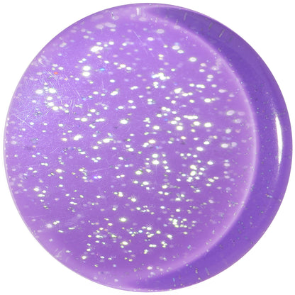 24mm Purple Neon Glitter Saddle Plug