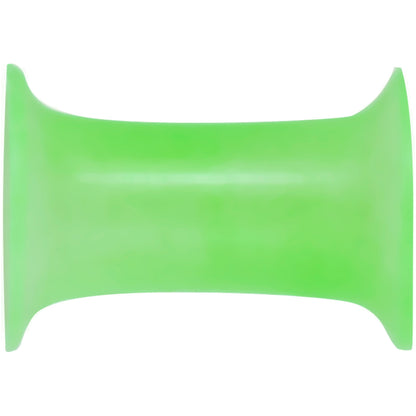 4G Thin Flexible Green Silicone Double Flare Tunnel Plug Set