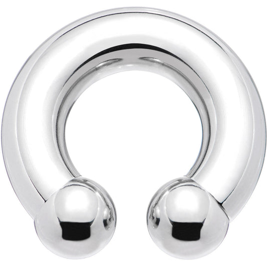 0G 5/8 Internally Threaded Horseshoe Circular Barbell