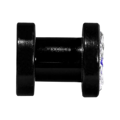 2G Blue Star Ferido Crystal Acrylic Screw Fit Tunnel