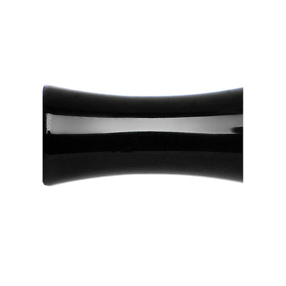 6G Double Flare Black Titanium Hollow Divine Cross Tunnel Plug