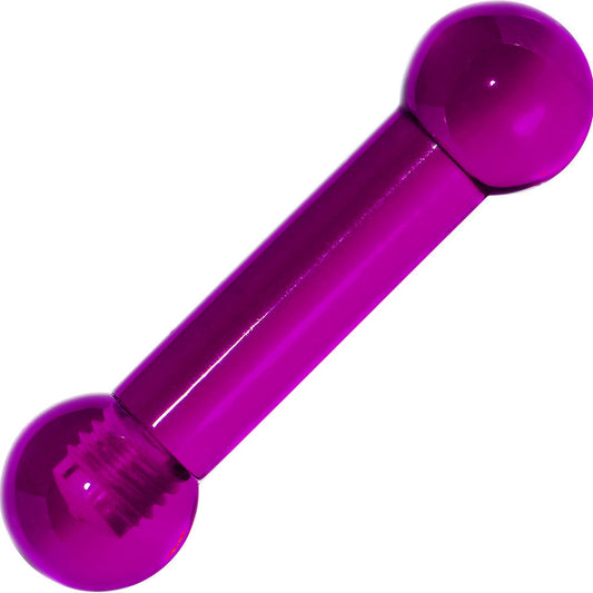 4G Amethyst Purple UV Acrylic Straight Barbell