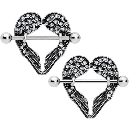 Crystalline Gem Angel Wings Nipple Shield Set