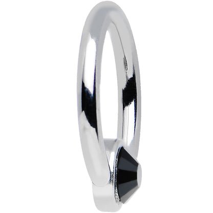 16G 5/16 Aqua Gem Steel BCR Captive Ring 4mm Flat Disc