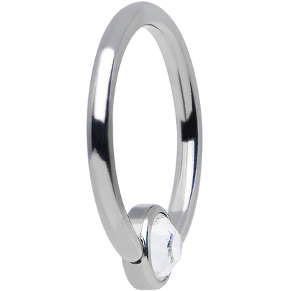 16G 3/8 Purple Gem Disc Titanium BCR Captive Ring