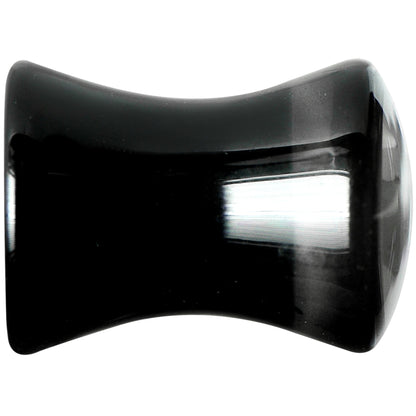 2G Black Acrylic White Nautical Anchor Saddle Plug Set