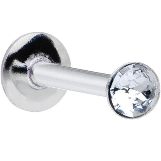 16G 5/16 Handmade Labret Created with Crystals 3mm