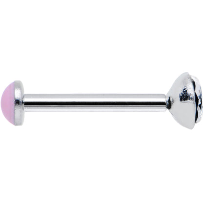 18G 5/16 Handmade Labret Created with Crystals 3mm