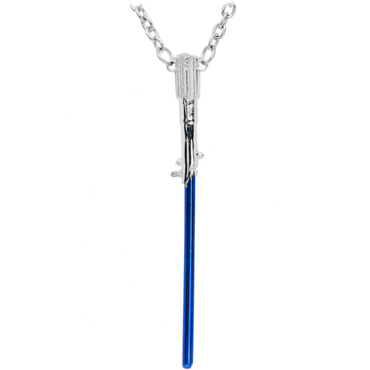 Officially Licensed Star Wars Blue Lightsaber Pendant Necklace