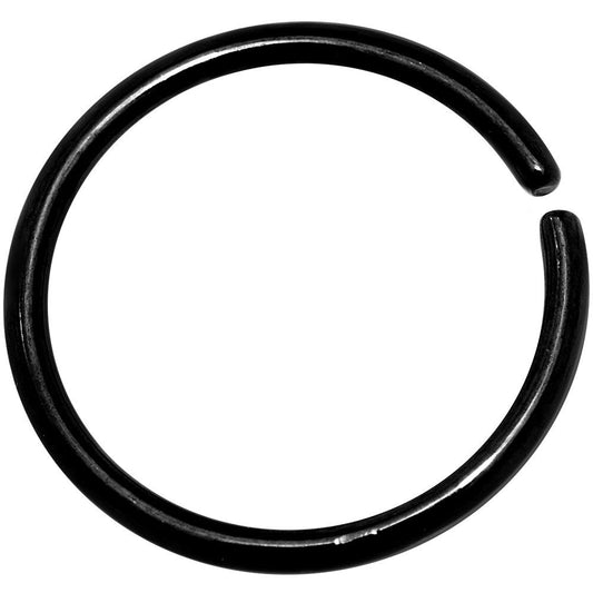 18G 3/8 Black Anodized Annealed Steel Seamless Circular Ring