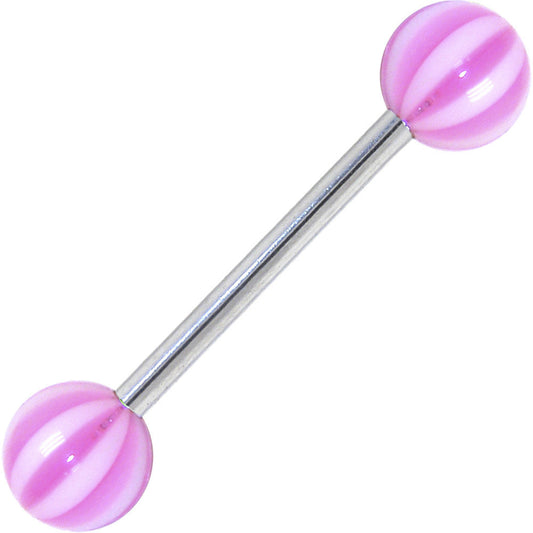 Flamingo BEACH BALL Barbell Tongue Ring