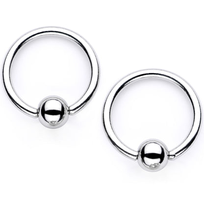 14G Sugar Skull Mask Twisted BCR Captive Nipple Ring Set of 4