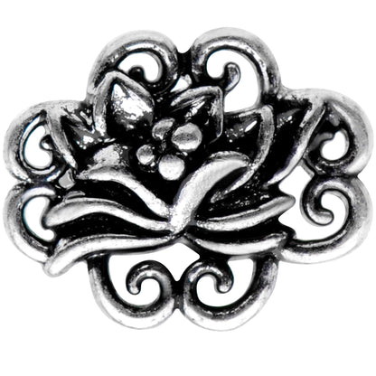 16G 1/4 Spirit of the Lotus Flower Cartilage Tragus Earring