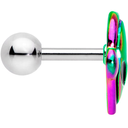 16G 1/4 Iridescent Creepy Space Alien Cartilage Tragus Earring