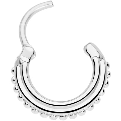 16G 3/8 Delicate Details Hinged Septum Ring