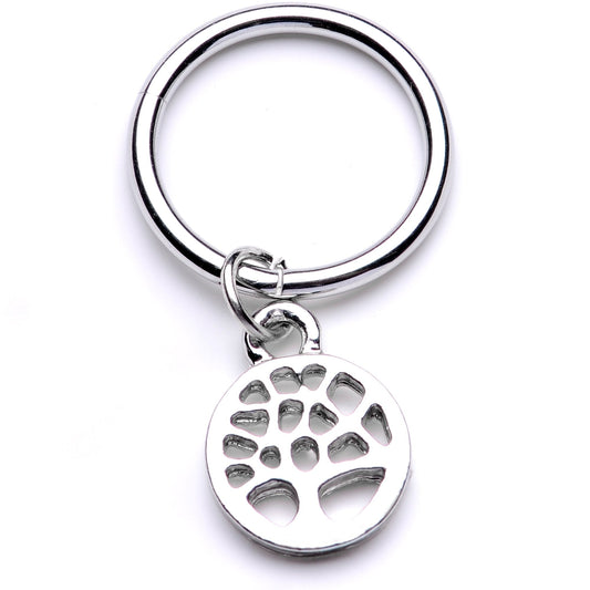 16G 3/8 Tree of Life Dangle Hinged Segment Ring