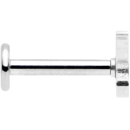 16G 5/16 Cat Internally Threaded Labret Tragus
