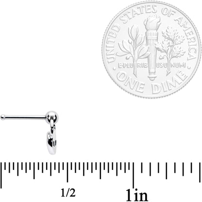 20G 1/4 Open Eyed Alien Dangle Nose Bone