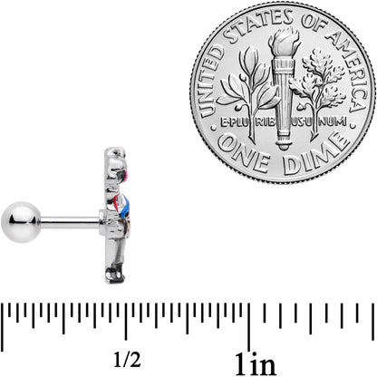 16G 1/4 Colorful Drama Llama Cartilage Tragus Earring