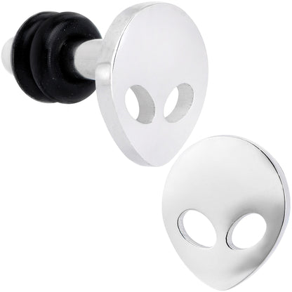 Steel Space Alien Single Flare Plug Set 14G to 2G