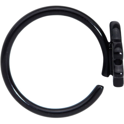 18G 3/8 Black Watermelon Sloth Nose Hoop