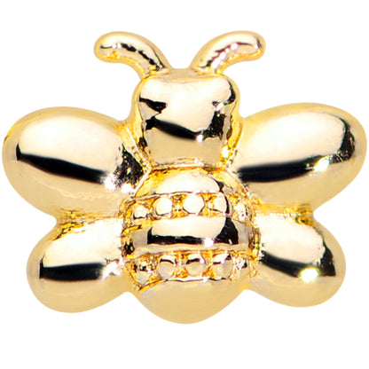 16G 1/4 Gold Tone Simply Stylish Bee Cartilage Tragus Earring