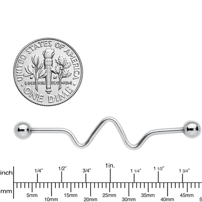14G Spiral Center Project Barbell 40mm