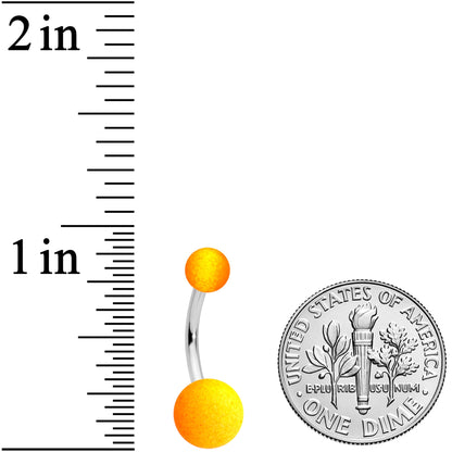 Orange Yellow Ombre Soft Finish Belly Ring