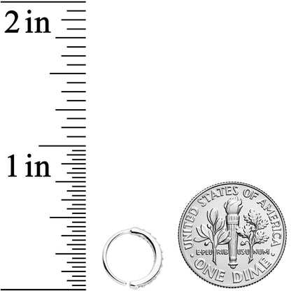 20G 5/16 Clear CZ Gem Forward Facing Nose Hoop