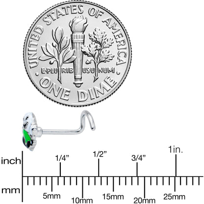 20G 1/4 Ghost Goo Cauldron Halloween Left Side Nose Screw