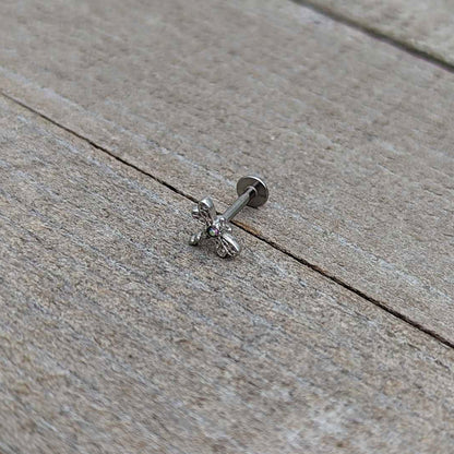 16G 5/16 Aurora Gem Ornate Dragonfly Labret Monroe Tragus