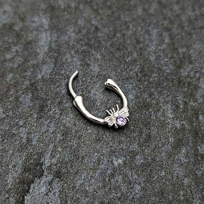 16G 5/16 Purple Gem Ultra Fly Cartilage Clicker