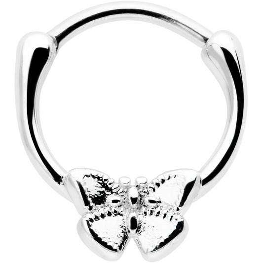16G 5/16 Simple Textured Butterfly Cartilage Clicker