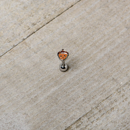 16G 5/16 Acorn Face Brown Autumn Cartilage Tragus Earring