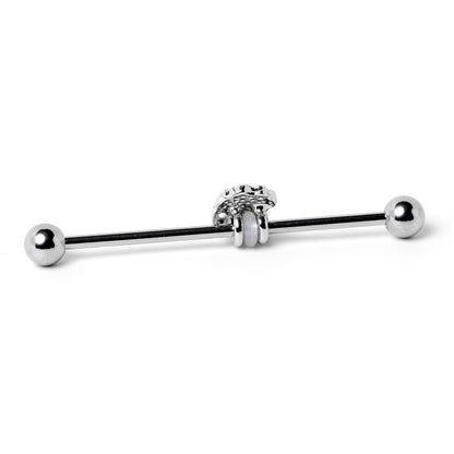 14G Sweet Happy Green Beer St Patricks Industrial Barbell 38mm