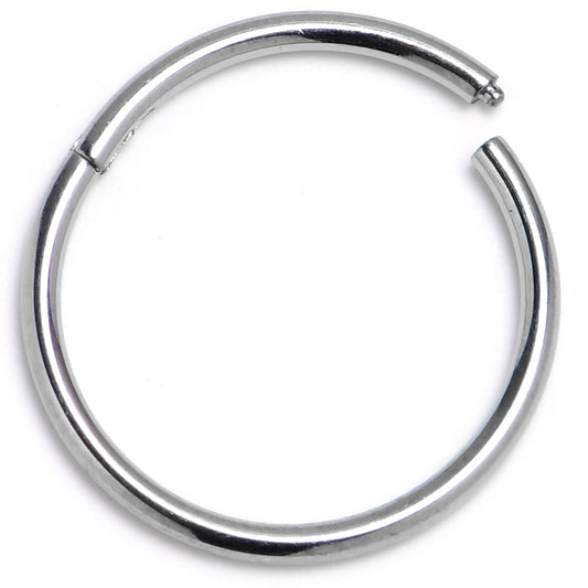 18G 7/16 ASTM F-136 Titainum Percision Hinged Segment Hoop