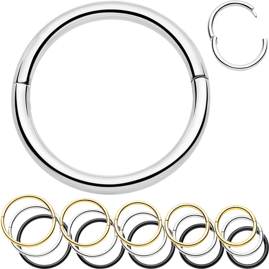 20G Implant Grade Titanium Half Closure Hinged Segment Ring