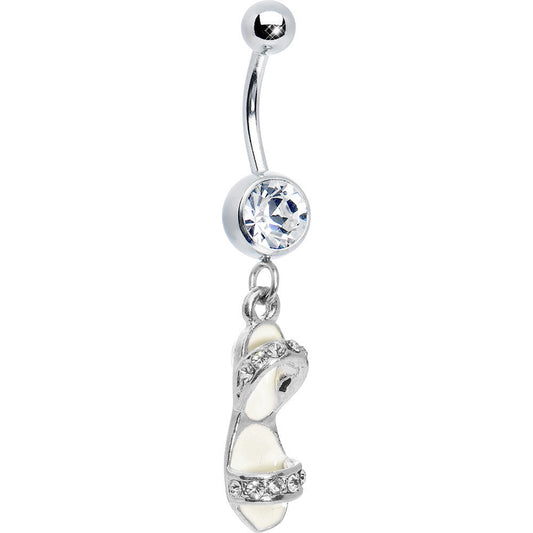Crystalline Gem Beach Sandal Belly Ring
