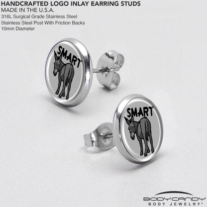 Donkey Smart Ass Stud Earrings by Onyx O