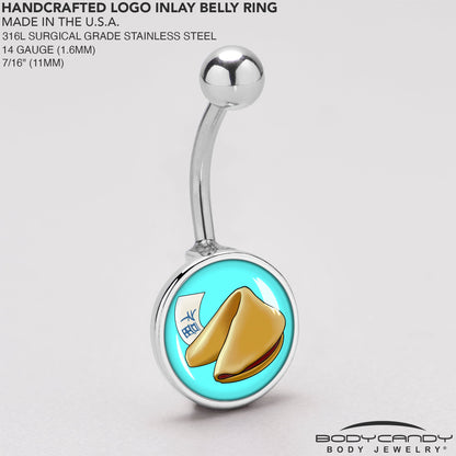 Fortune Cookie Belly Ring by Onyx O