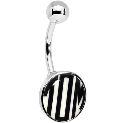 Custom Glow in the Dark Logo Personalized Initial Belly Ring