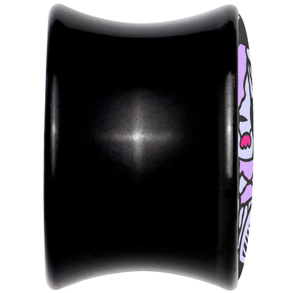 Attitude Teddy Bear Black Acrylic Saddle Plug Set by Onyx O