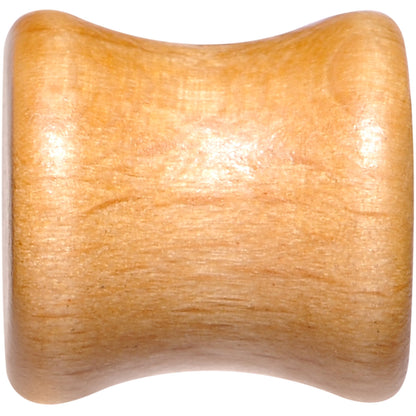 Organic Beechwood Geometric Butterfly Saddle Plug Set 0G to 25mm