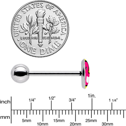 Pink Ducky Barbell Tongue Ring by Onyx O