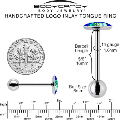 Pufferfish Barbell Tongue Ring by Onyx O