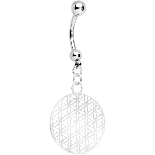 Handcrafted Geometric Refraction Dangle Belly Ring