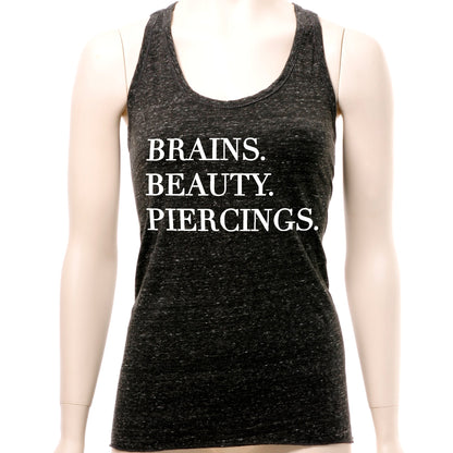 Brains Beauty & Piercings Cosmic Twist Back Tank Top