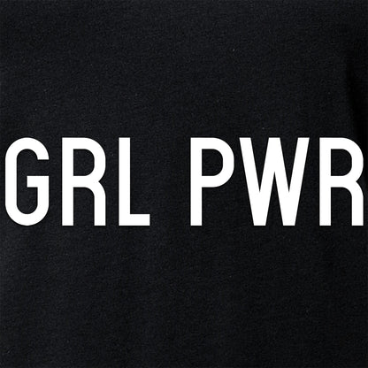 GRL PWR Black V-Neck Tee Shirt