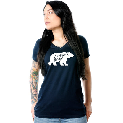 Mama Bear Tapered V-Neck Tee Shirt